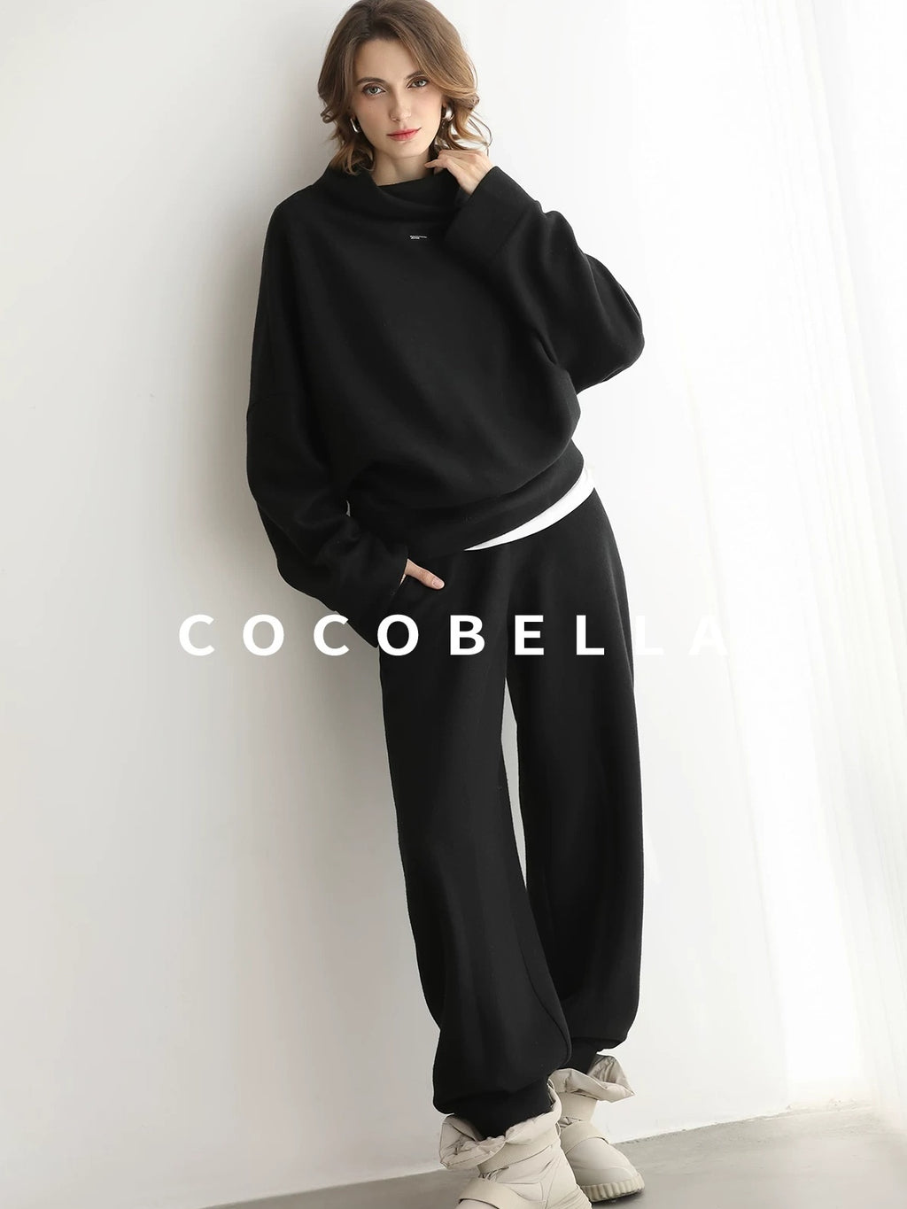 COCOBELLA Viscose Blend Straight Fit Ol Office Crew Neck Long Sleeve T Shirt Women Shirts