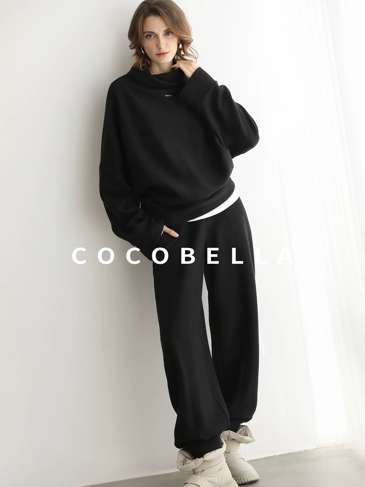 COCOBELLA Viscose Blend Straight Fit Ol Office Crew Neck Long Sleeve T Shirt Women Shirts
