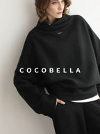 COCOBELLA Viscose Blend Straight Fit Ol Office Crew Neck Long Sleeve T Shirt Women Shirts