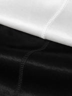 COCOBELLA Viscose Cotton Blend Office Straight Cut Crew Neck Short Sleeve Black T-Shirts