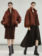 COCOBELLA Warm 90 Percent Down Commuter Straight Printed City Women Down Jackets