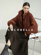 COCOBELLA Warm 90 Percent Down Commuter Straight Printed City Women Down Jackets