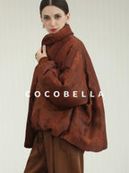 COCOBELLA Warm 90 Percent Down Commuter Straight Printed City Women Down Jackets