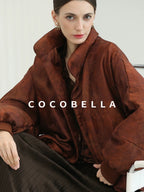 COCOBELLA Warm 90 Percent Down Commuter Straight Printed City Women Down Jackets