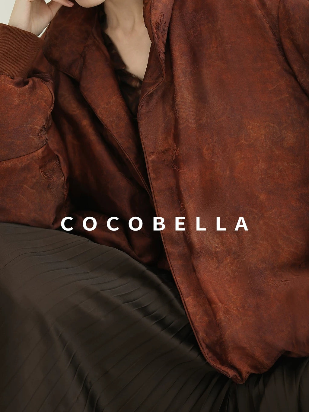 COCOBELLA Warm 90 Percent Down Commuter Straight Printed City Women Down Jackets