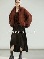 COCOBELLA Warm 90 Percent Down Commuter Straight Printed City Women Down Jackets