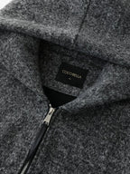 COCOBELLA Warm Brushed Fleece Commuter Relaxed Fit Zip Up Hood Ribbed Hem Women Hoodies