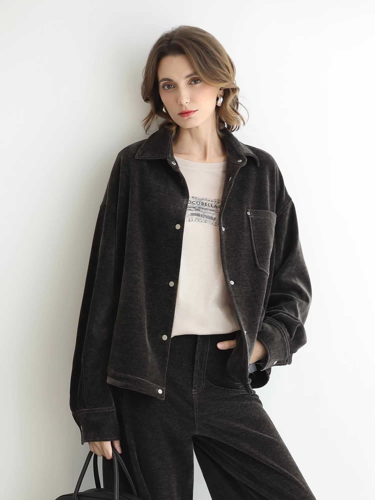 COCOBELLA_Warm_Relaxed_Lapel_Button_Pocket_Women_Commuter_Casual_Polyester_Jackets_MISSTT