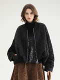 COCOBELLA_Warm_Short_Pleated_Acetate_Straight_Fit_Street_Style_Black_Zip_Padded_Jackets_MISSTT