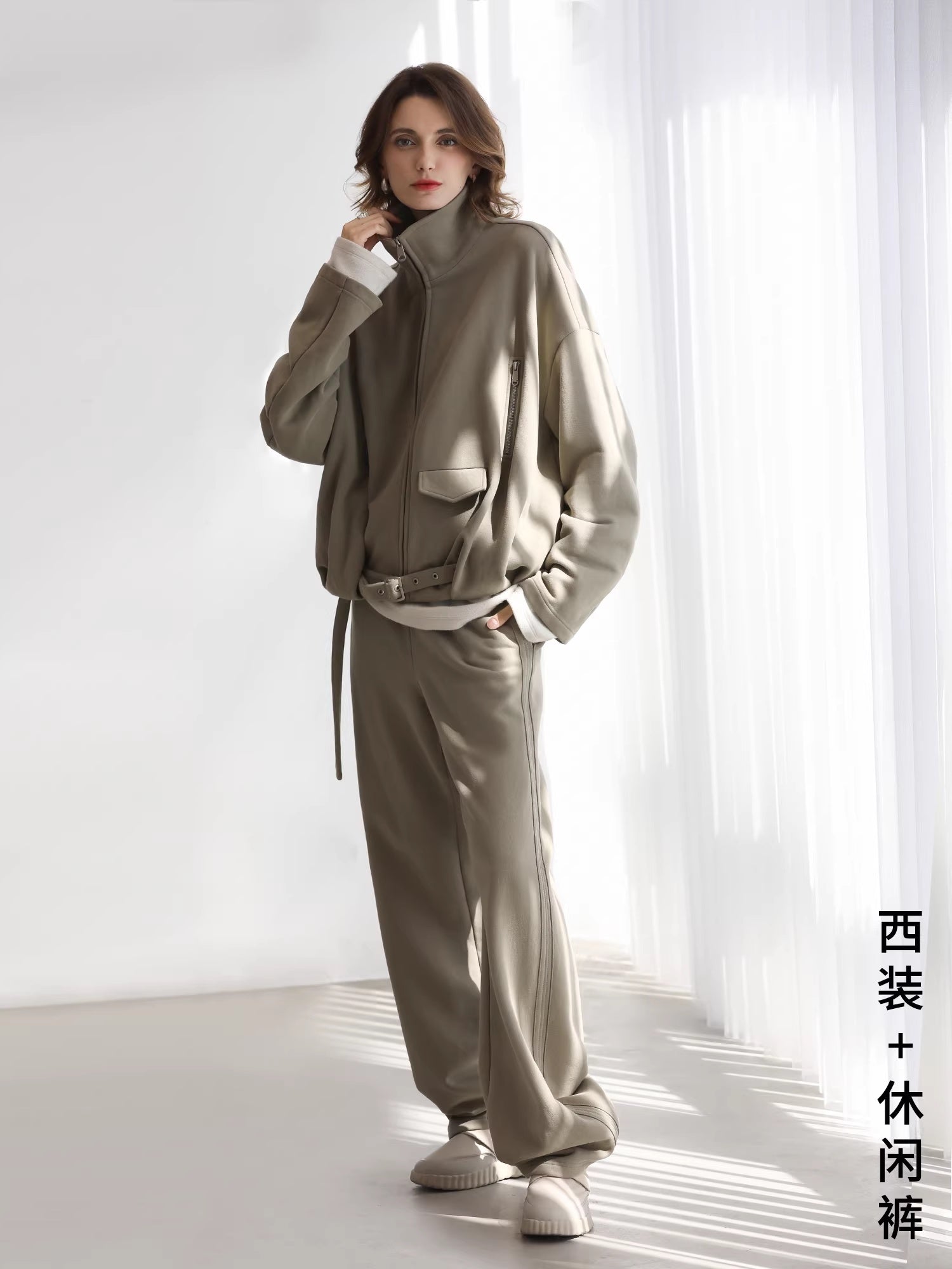 COCOBELLA_Warm_Thick_Cotton_Blend_Relaxed_Fit_Zip_Up_Pocket_Solid_Versatile_Hoodies_MISSTT