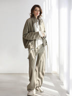 COCOBELLA Warm Thick Cotton Blend Relaxed Fit Zip Up Pocket Solid Versatile Hoodies