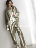 COCOBELLA Warm Thick Cotton Blend Relaxed Fit Zip Up Pocket Solid Versatile Hoodies