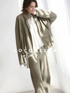 COCOBELLA Warm Thick Cotton Blend Relaxed Fit Zip Up Pocket Solid Versatile Hoodies