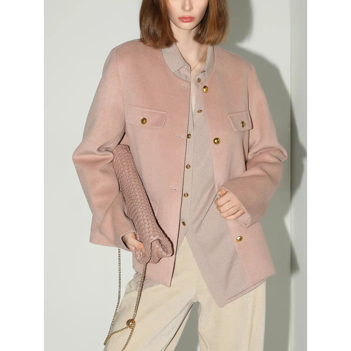 COCOBELLA_Warm_Thick_Mid_Length_Elegant_Commuter_Straight_Stand_Collar_Wool_Overcoat_Coats_MISSTT