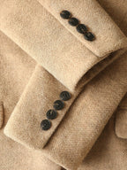 COCOBELLA Warm Wool Blend Loose Fit Single Button Flap Pocket Office Regular Blazers