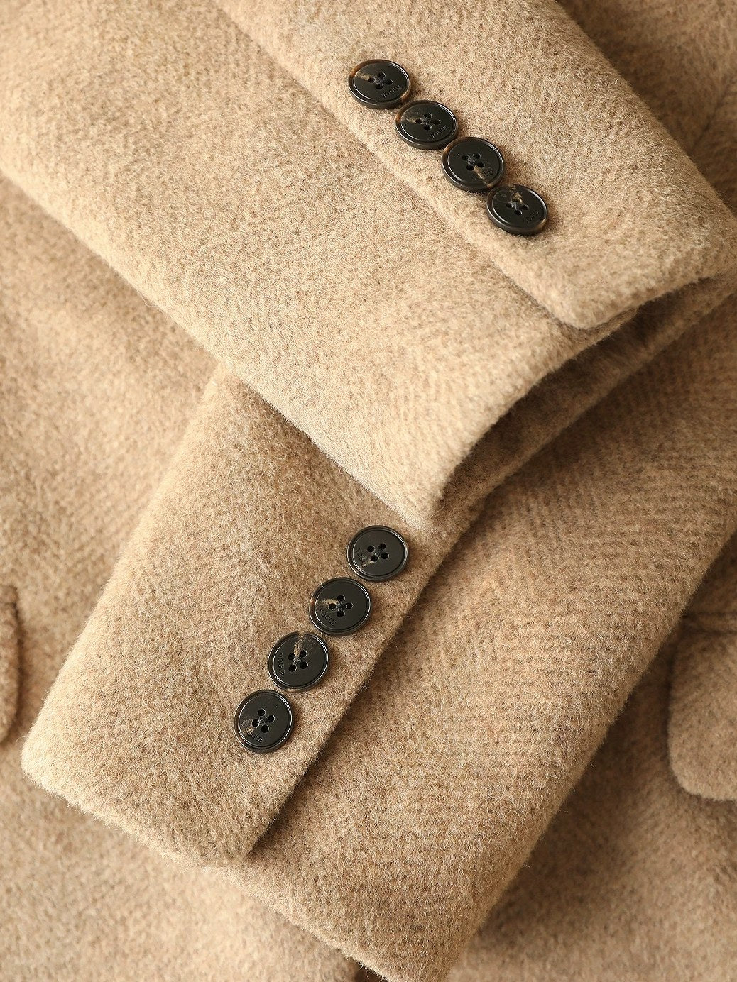 COCOBELLA Warm Wool Blend Loose Fit Single Button Flap Pocket Office Regular Blazers