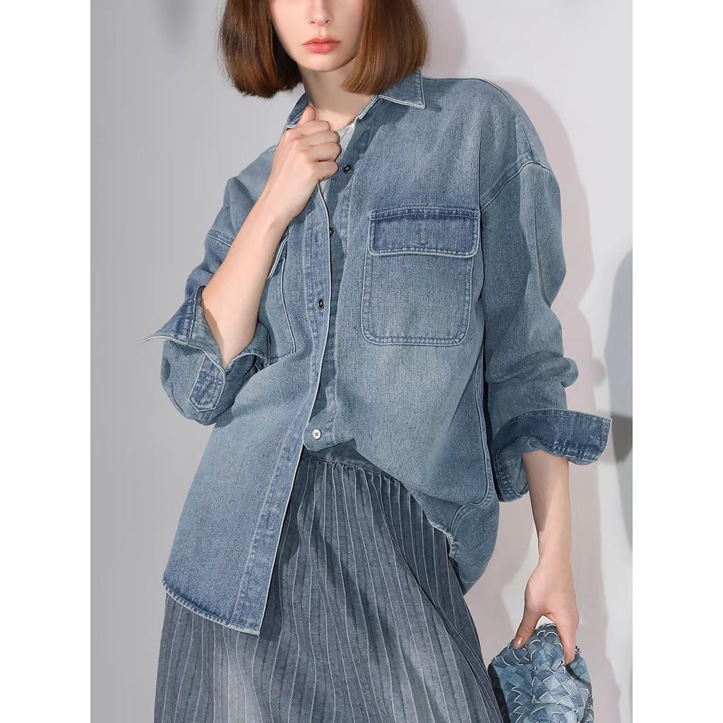 COCOBELLA_Washed_Distressed_Loose_Fit_Denim_Recycled_Cotton_Blend_Pockets_Women_Jackets_MISSTT