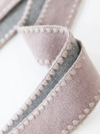 COCOBELLA Wool Blend Belted Shell Embroidery Tailored Straight Long Lapel Ol Coats