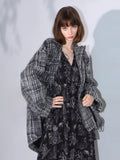 COCOBELLA_Wool_Blend_Vintage_Commuter_Straight_Cut_Checked_Blazer_Collar_Overcoat_Jackets_MISSTT
