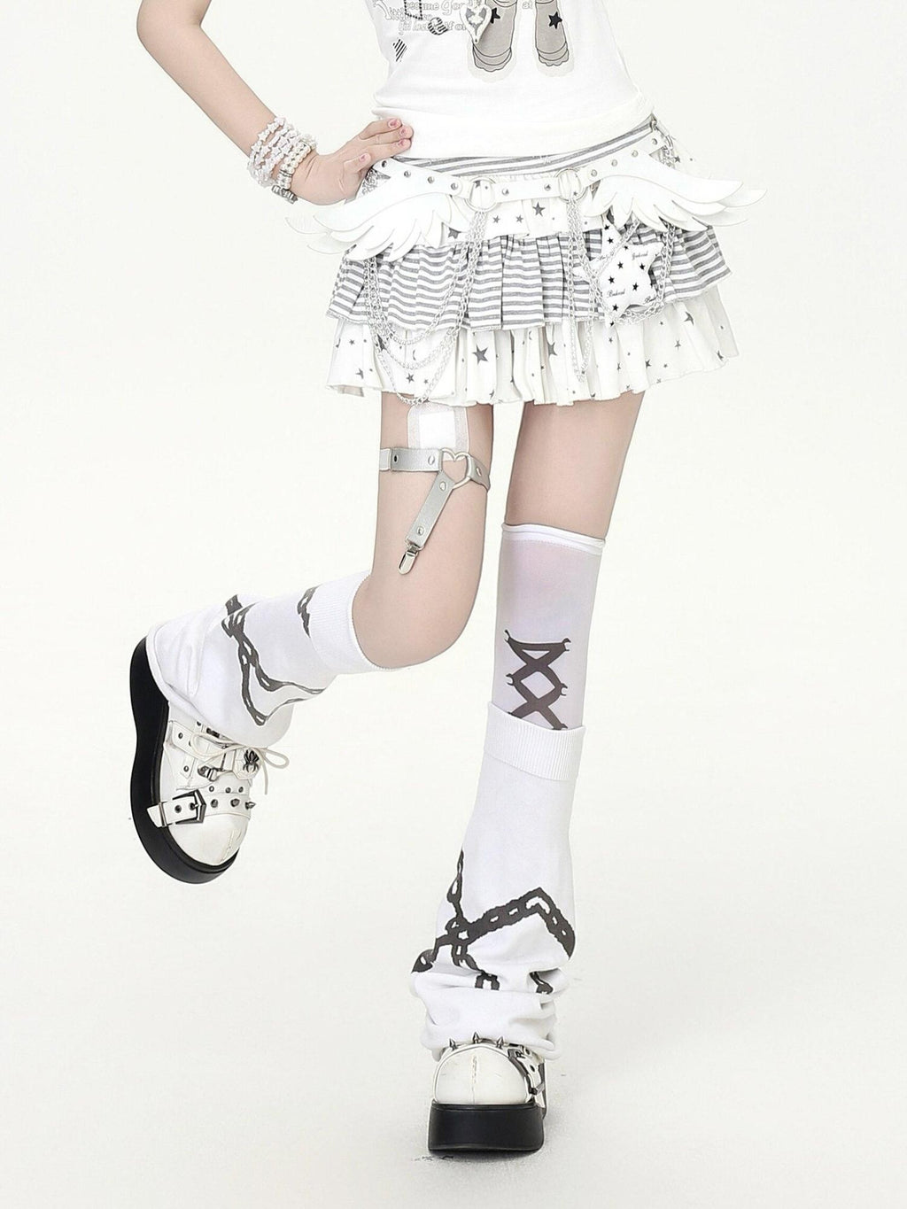 CRAZYGIRL Angel Wing Sweet Cool Y2k Subculture Hot Girl Waist Chain Women's Belts
