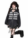 CRAZYGIRL_Black_Grey_Distressed_Letter_Patch_Zipper_Oversized_Women's_Hoodies_1071999762645_MISSTT