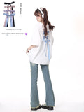 CRAZYGIRL_Bow_Knot_Tie_Up_Round_Neck_Loose_Women's_Lightweight_Short_Sleeve_T-shirts_710572685004_MISSTT