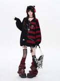CRAZYGIRL_Colorblock_Striped_V-neck_Lantern_Sleeve_Pullover_Regular_Fit_Women's_Sweaters_982524162232_MISSTT
