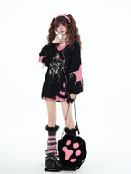 CRAZYGIRL_Dark_Cute_Star_V-neck_Oversized_Streetwear_Women's_Knit_Sweaters_741832842225_MISSTT