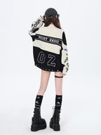 CRAZYGIRL Detachable Two In One Baseball Stand Collar Snap Button Women's Windbreakers