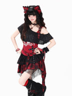 CRAZYGIRL Plaid Asymmetrical Tiered High Waist Slimming Zipper Women's Mini Skirts