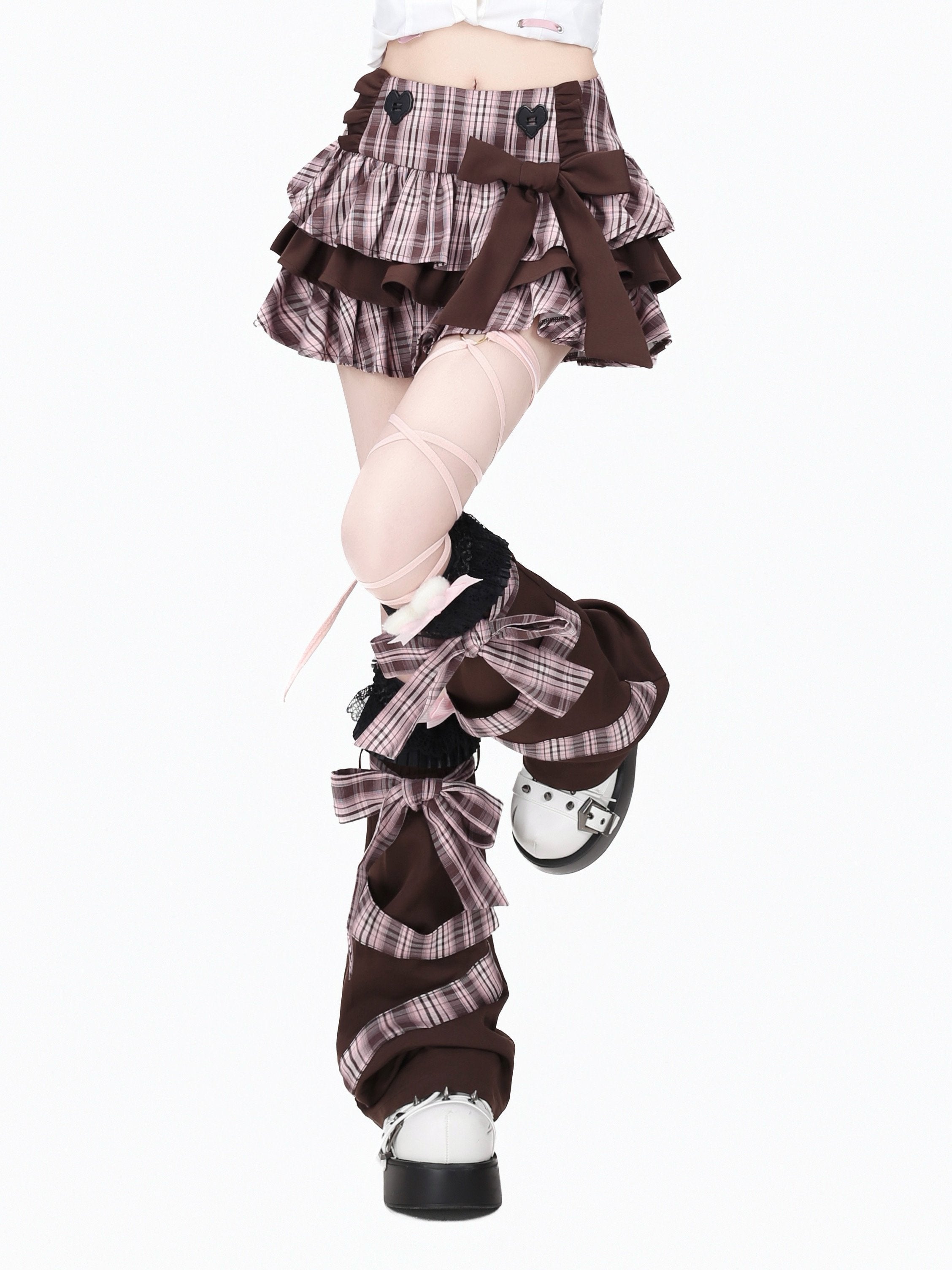 CRAZYGIRL_Plaid_Bow_Tiered_Puff_Lined_High_Waist_Women's_Schoolgirl_Mini_Skirts_1066758171844_MISSTT