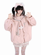 CRAZYGIRL_Plaid_Embroidered_Bow_Hooded_Loose_Women's_Suede_Leather_Jackets_1073030825253_MISSTT