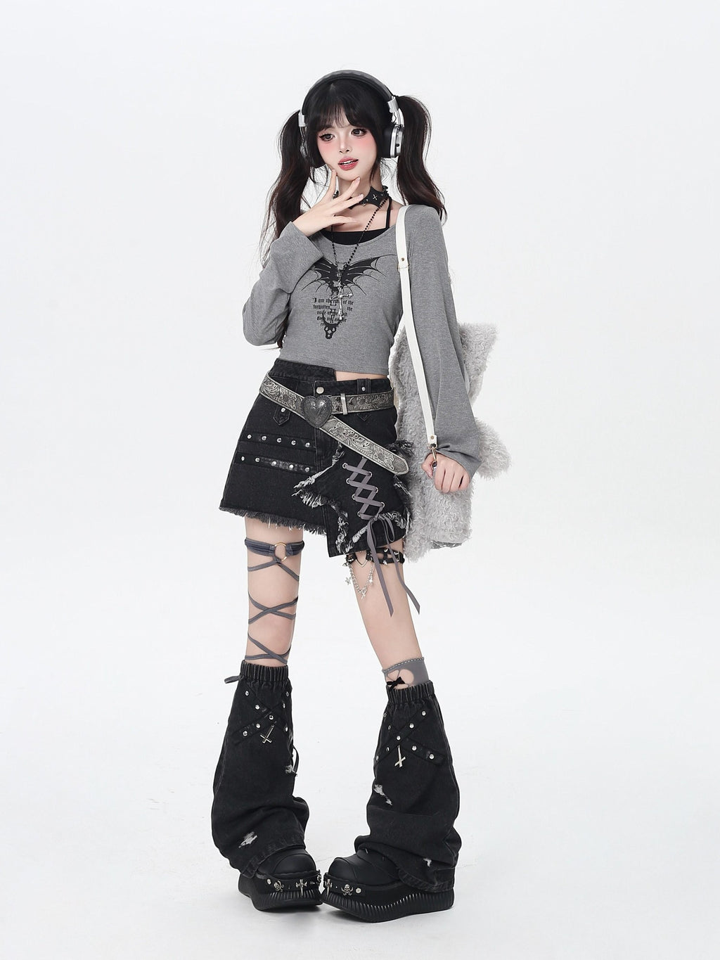 CRAZYGIRL Retro Splice Letter Print Slim Fitted Women's Other Fabric Long Sleeve T-shirts