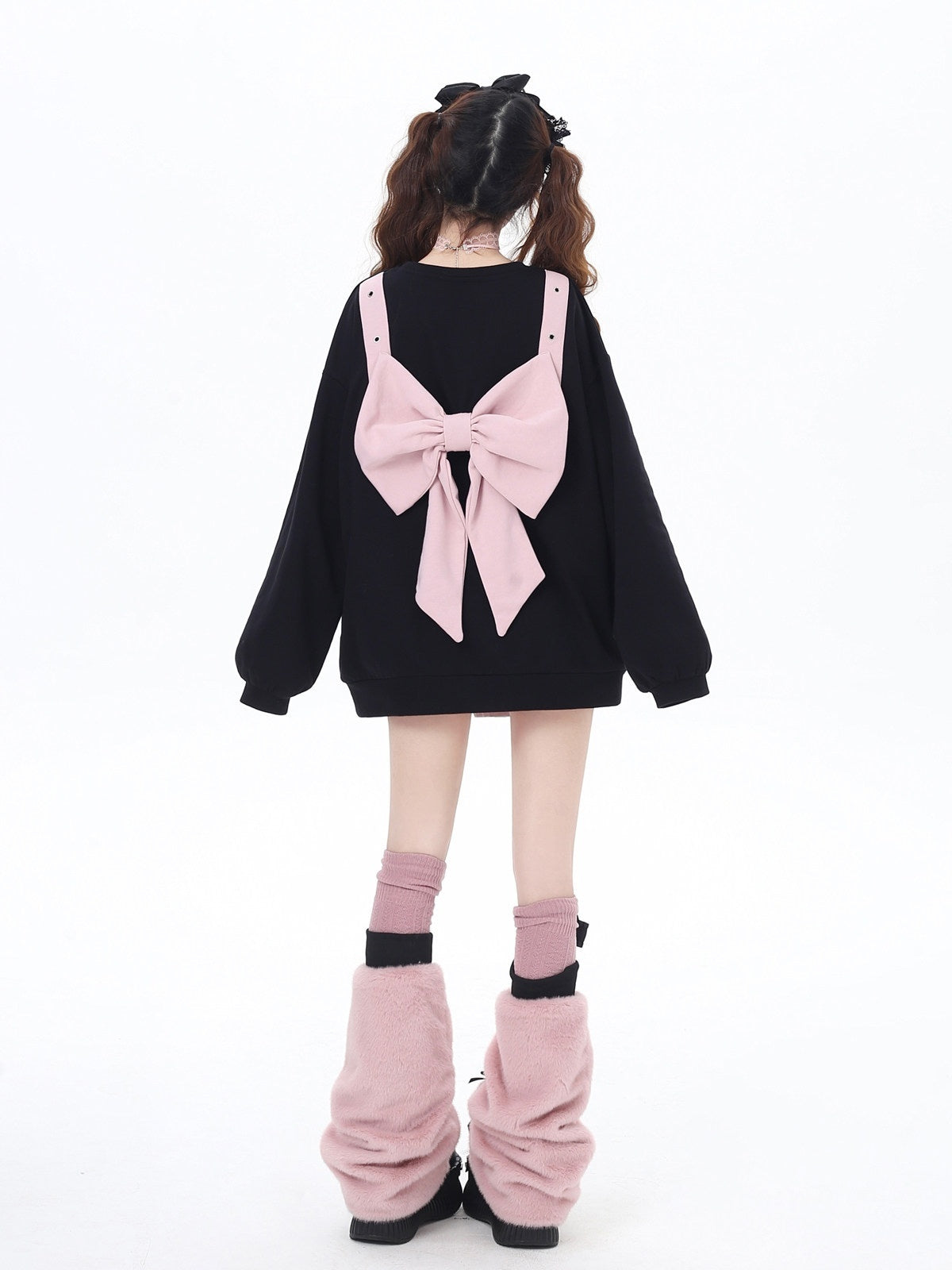 CRAZYGIRL_Sakura_Bow_Crewneck_Loose_Mid_Length_Women's_Other_Material_Sweatshirts_884716407433_MISSTT