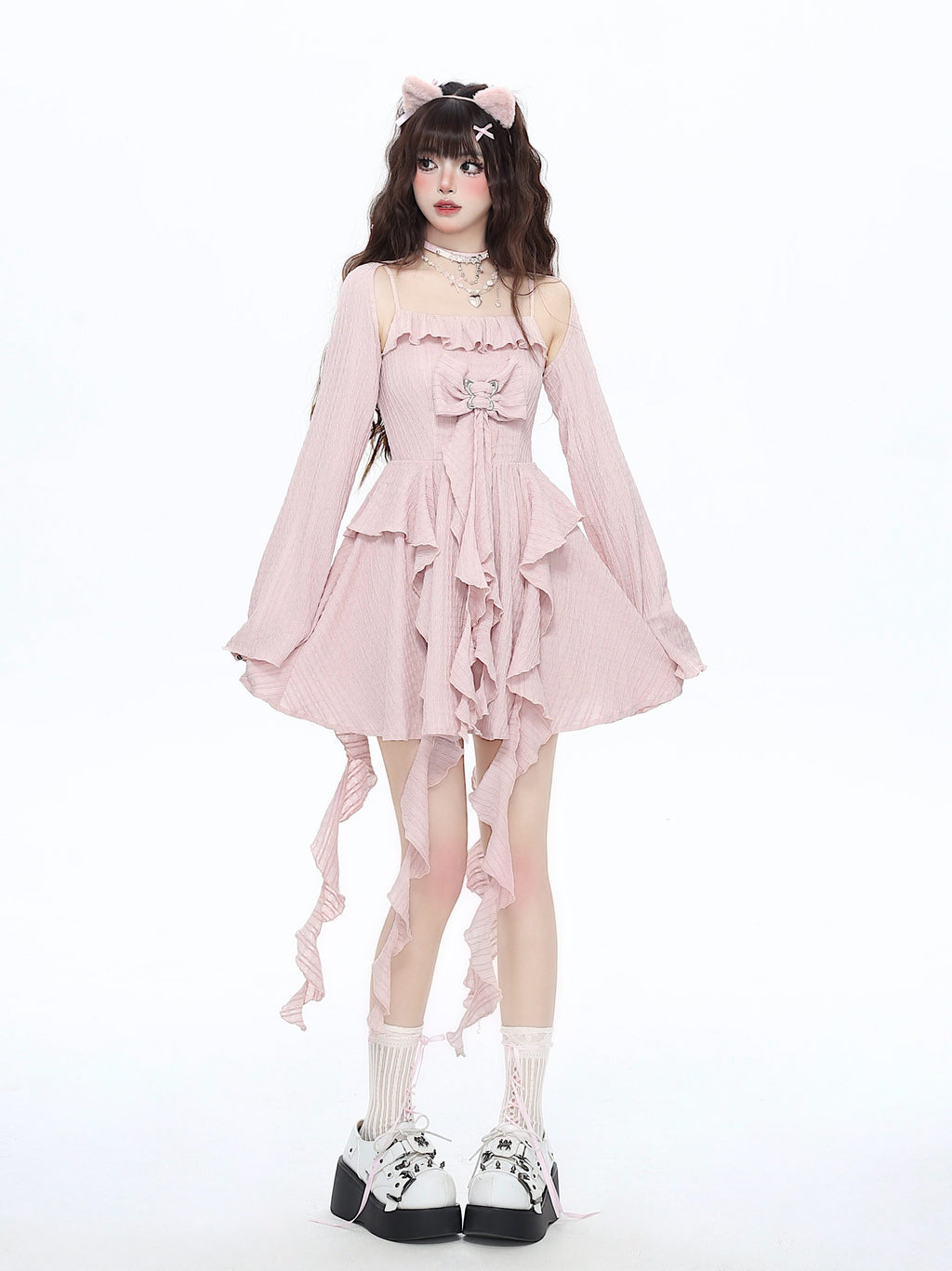 CRAZYGIRL_Seaside_French_Waist_Cinched_Spaghetti_Strap_Ethereal_Women's_Slip_Mini_Dresses_779628277895_MISSTT