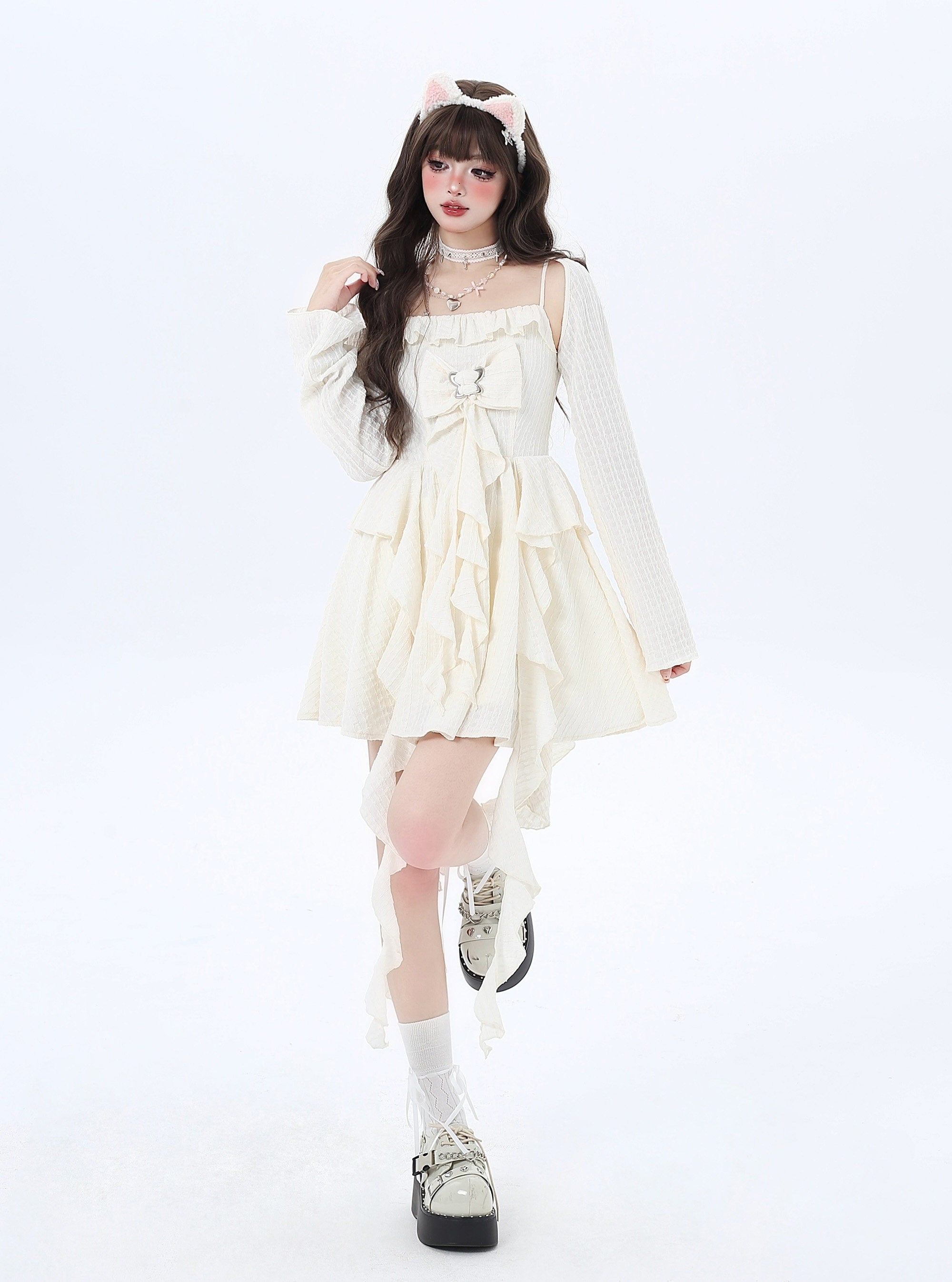 CRAZYGIRL_Seaside_French_Waist_Cinched_Spaghetti_Strap_Ethereal_Women's_Slip_Mini_Dresses_779628277895_MISSTT