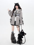 CRAZYGIRL Star Plaid Tie Lace Up Pleated High Waist Women's Mini Skirts