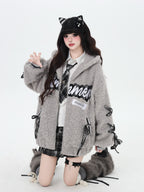 CRAZYGIRL Star Plaid Tie Lace Up Pleated High Waist Women's Mini Skirts