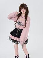 CRAZYGIRL_Sweet_Cartoon_Letter_Print_Two_Piece_Pullover_Women's_Knitted_Sweaters_821448612008_MISSTT