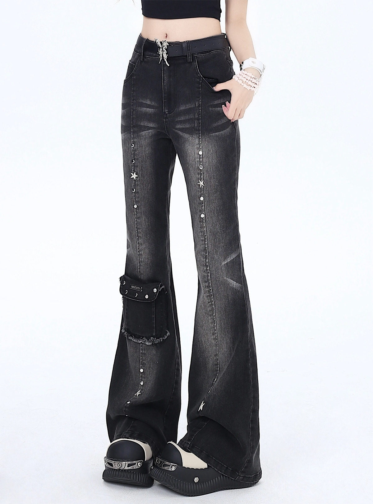 CRAZYGIRL_Vintage_Micro_Flare_High_Waist_Slimming_Women's_Denim_Flare_Pants_774222716945_MISSTT