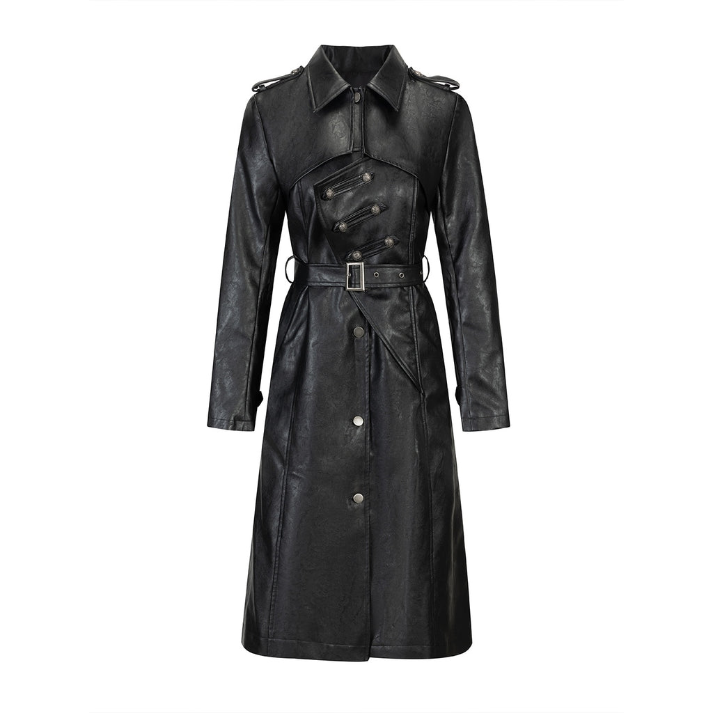 Cest_Nous_Asymmetric_Panel_Waist_Cinched_Long_Sleeve_Pu_Leather_Women's_Trench_Coats_1076156434961_MISSTT