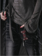 Cest Nous Punk Bone Real Leather Women's Keychains