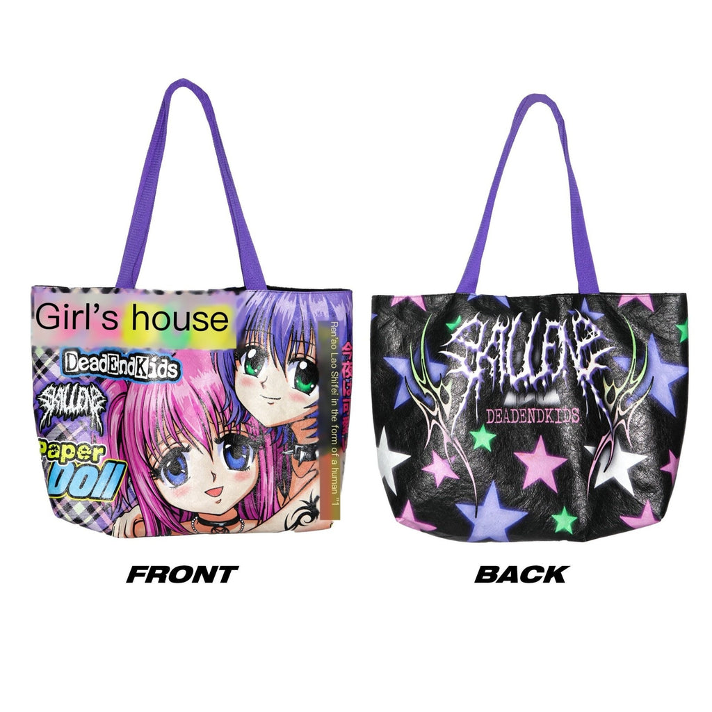 DeadEndKids_Anime_Animal_Print_Y2k_Sweet_Cool_Large_Capacity_Women's_Dupont_Paper_Tote_Handbags_993391968290_MISSTT