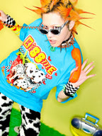DeadEndKids Cartoon Graphic Print Oversize Cotton Women's Short Sleeve T-shirts