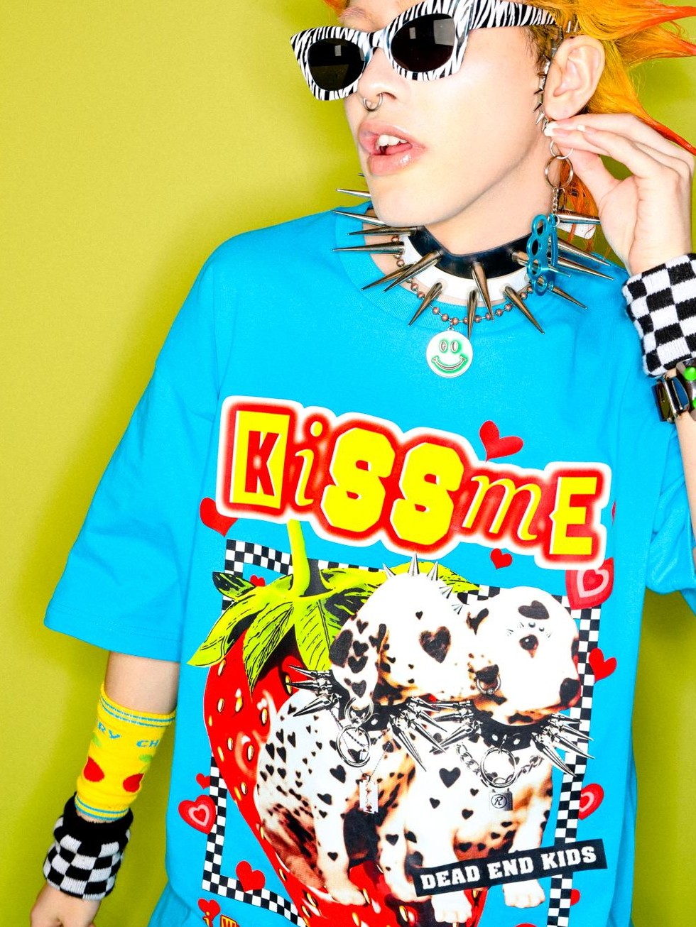 DeadEndKids Cartoon Graphic Print Oversize Cotton Women's Short Sleeve T-shirts