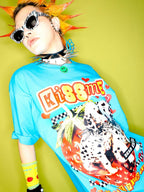 DeadEndKids Cartoon Graphic Print Oversize Cotton Women's Short Sleeve T-shirts