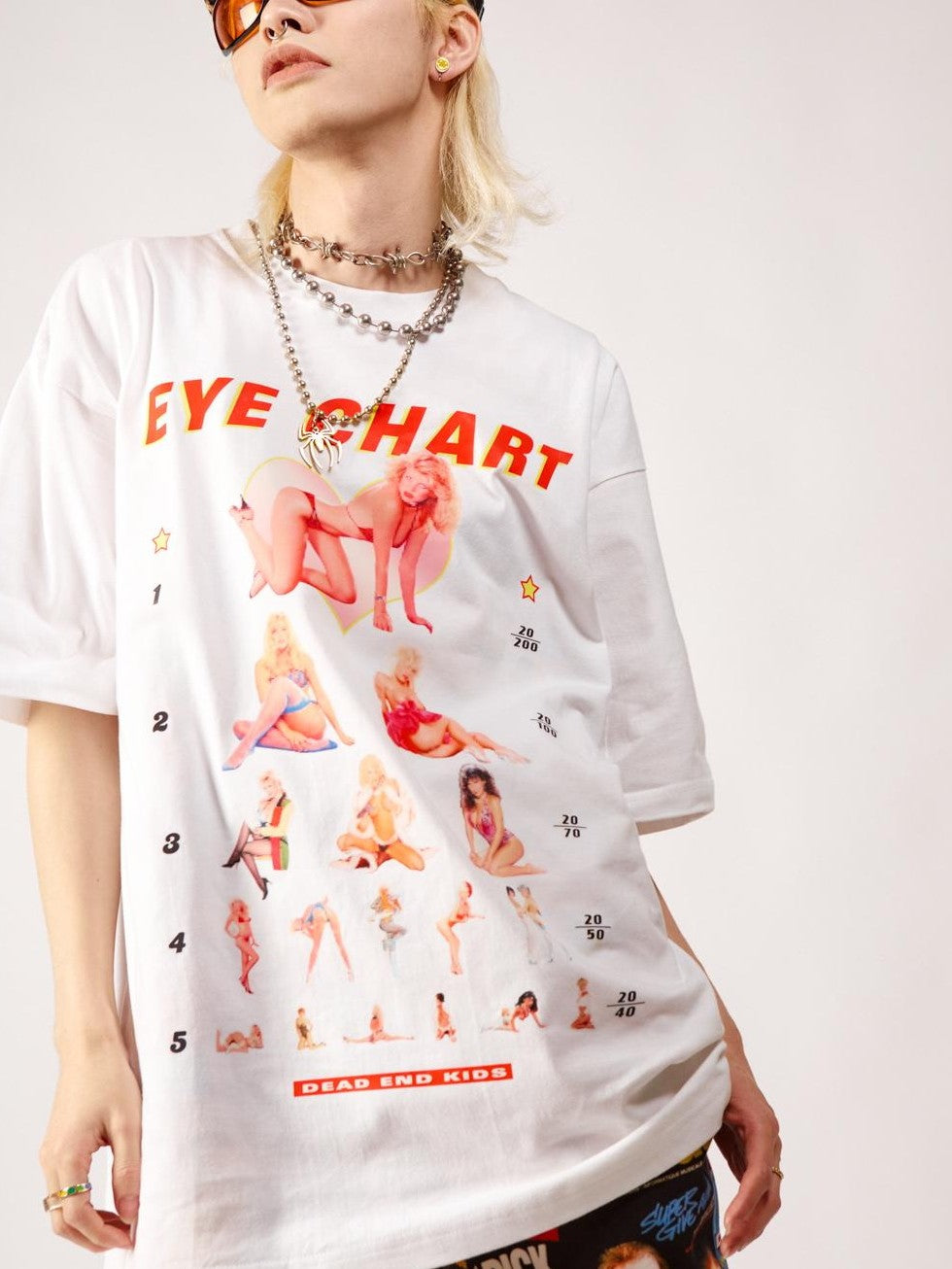 DeadEndKids Cartoon Print Loose Fit Women's Cotton Short Sleeve T-shirts