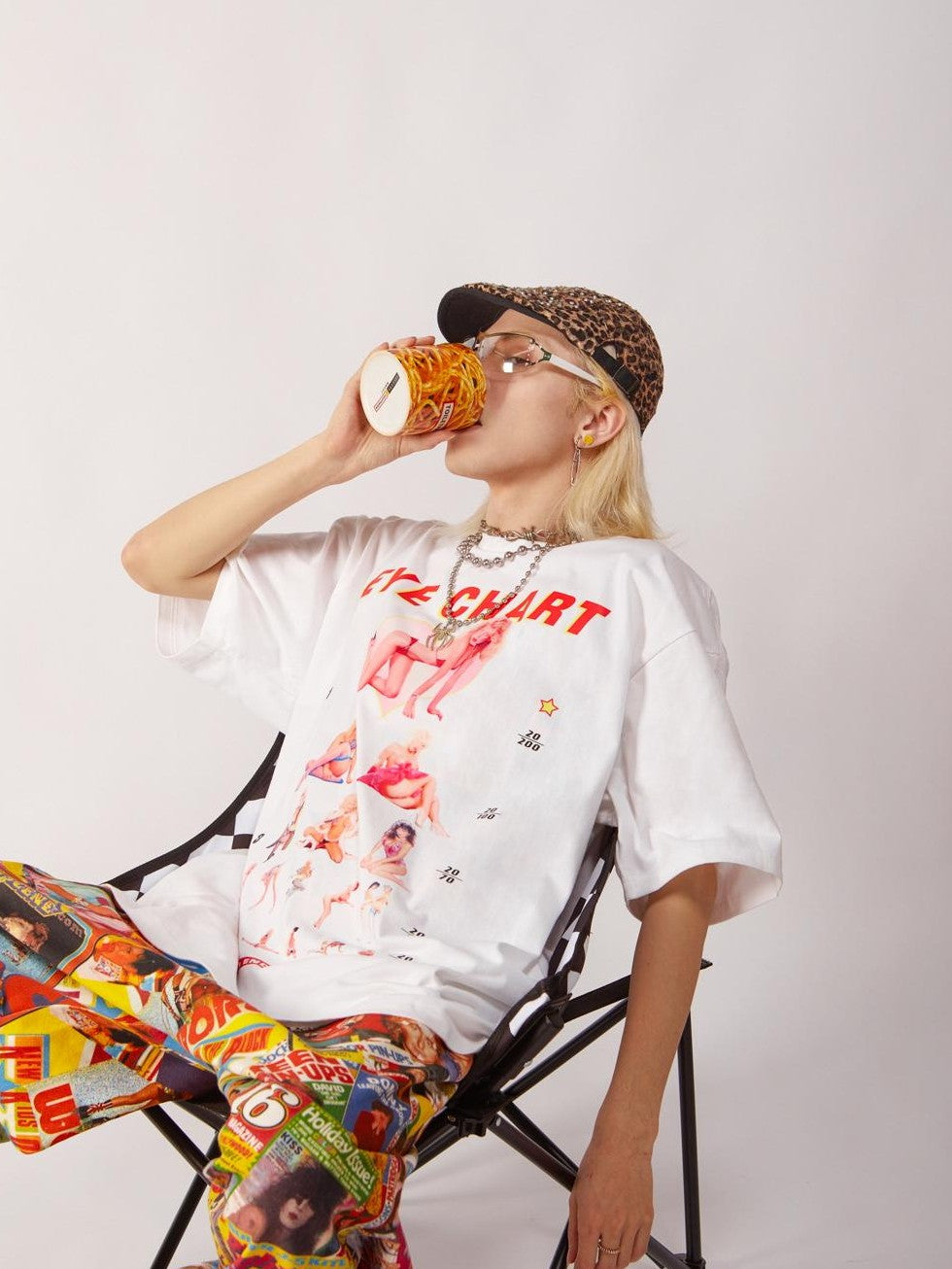 DeadEndKids Cartoon Print Loose Fit Women's Cotton Short Sleeve T-shirts