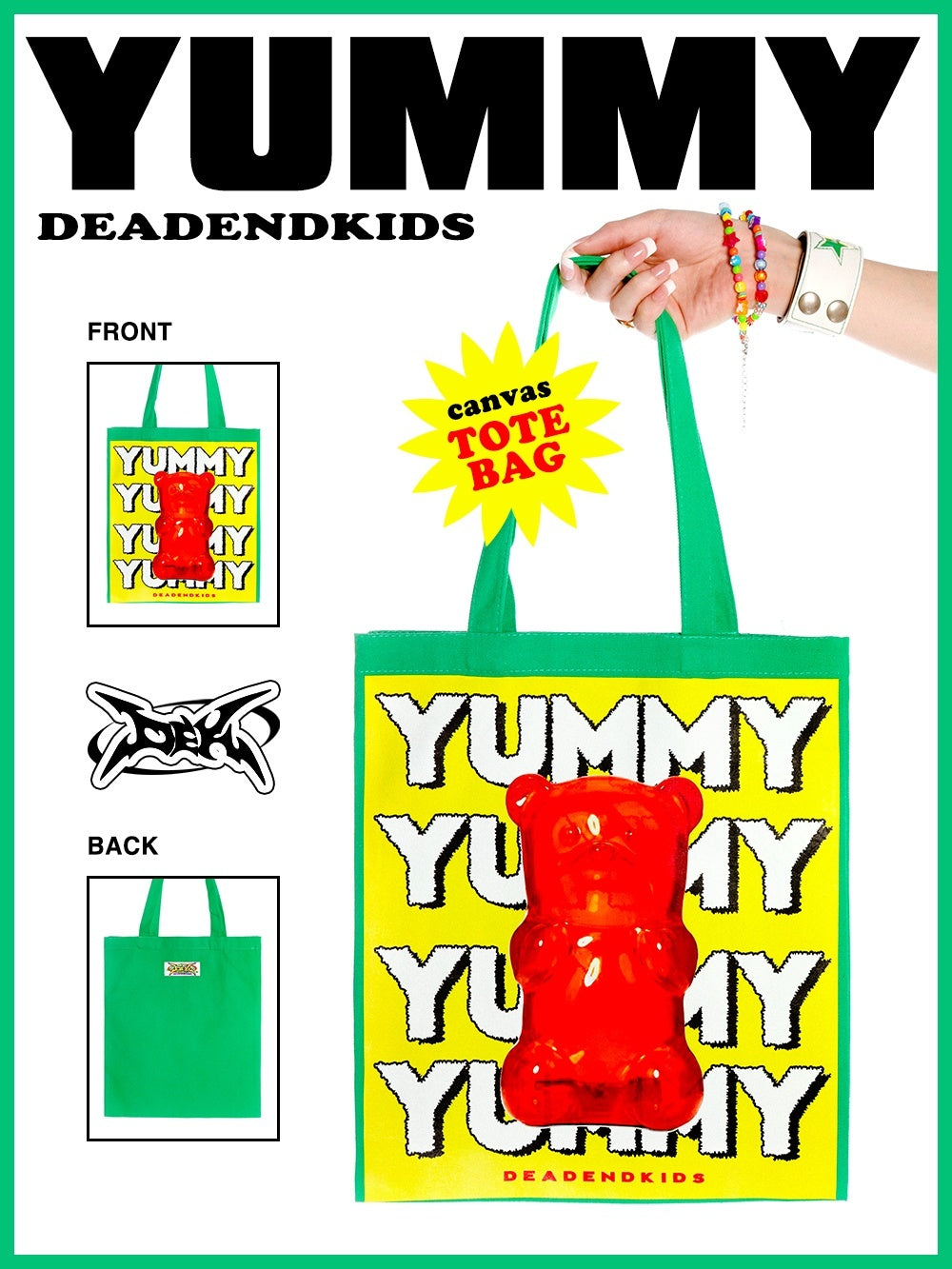 DeadEndKids_Colorful_Print_Cotton_Women's_Tote_Handbags_738039242323_MISSTT