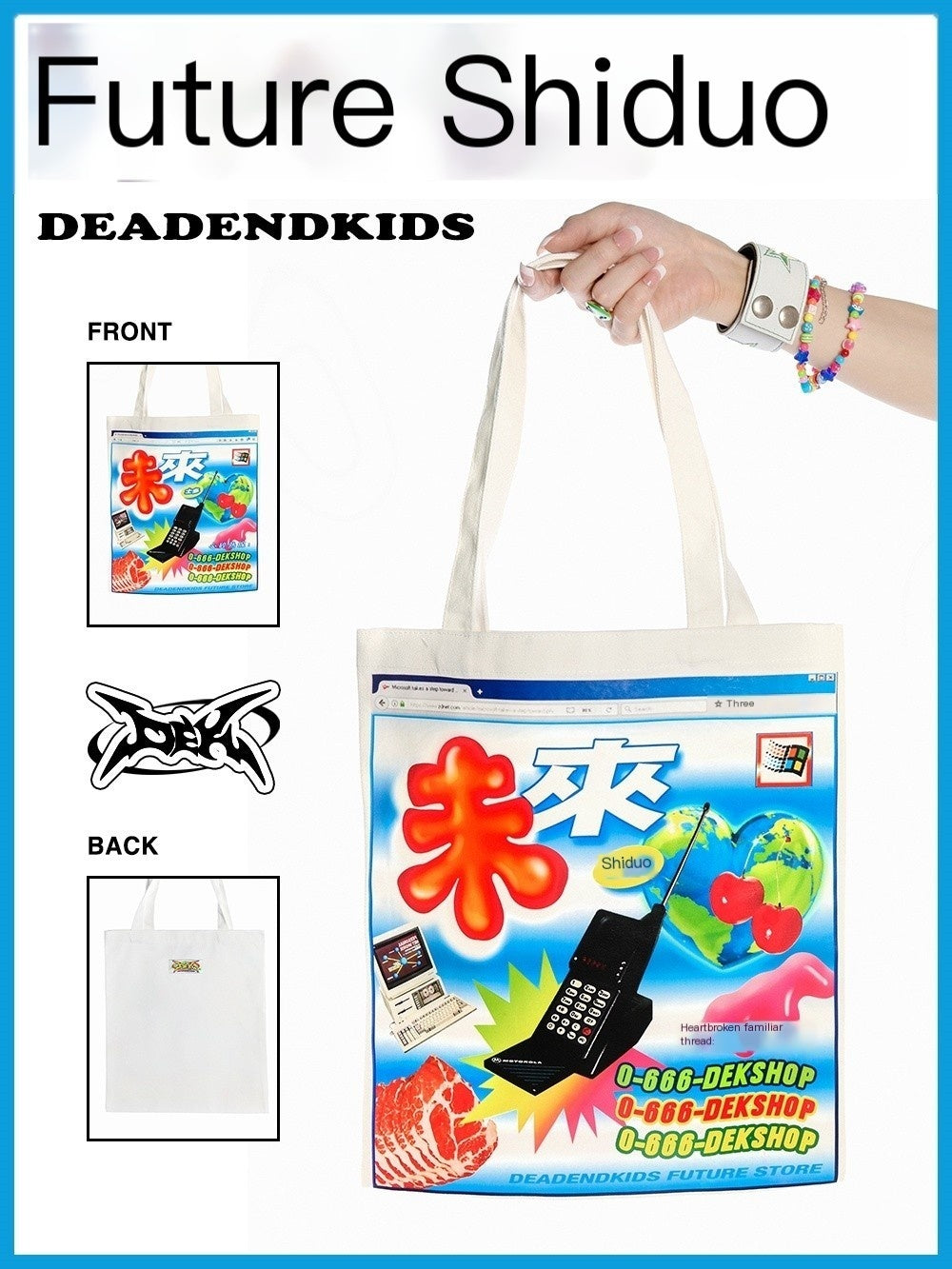 DeadEndKids_Colorful_Print_Cotton_Women's_Tote_Handbags_738039242323_MISSTT